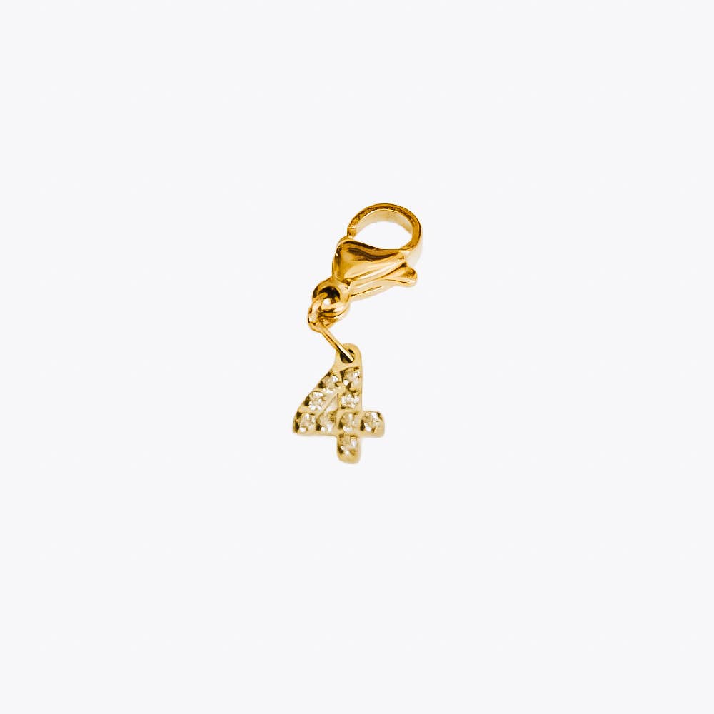 Bundled Number Charm Bar Chanelle Charms - WATERPROOF