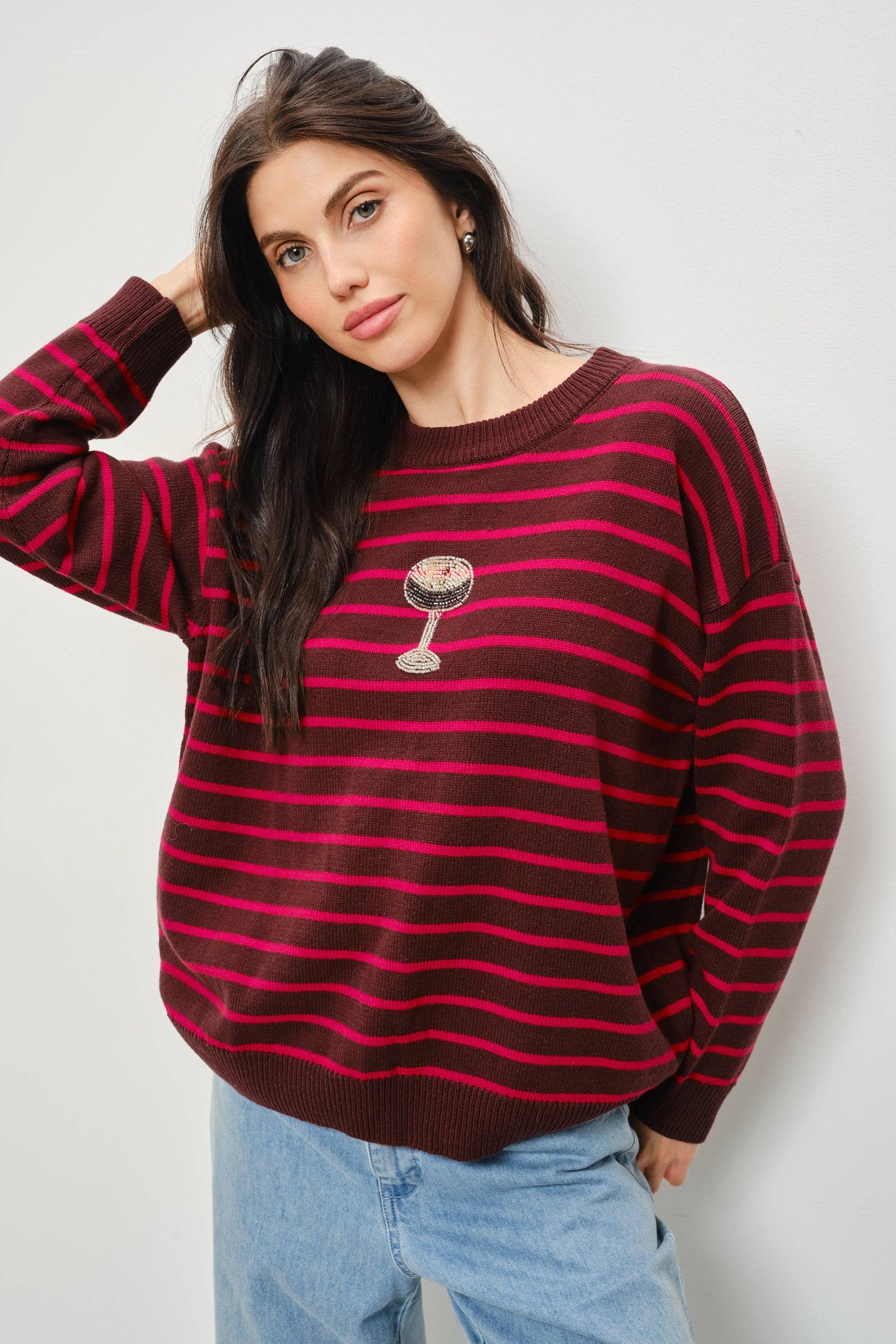 Selene Espresso Martini Bead Sweater