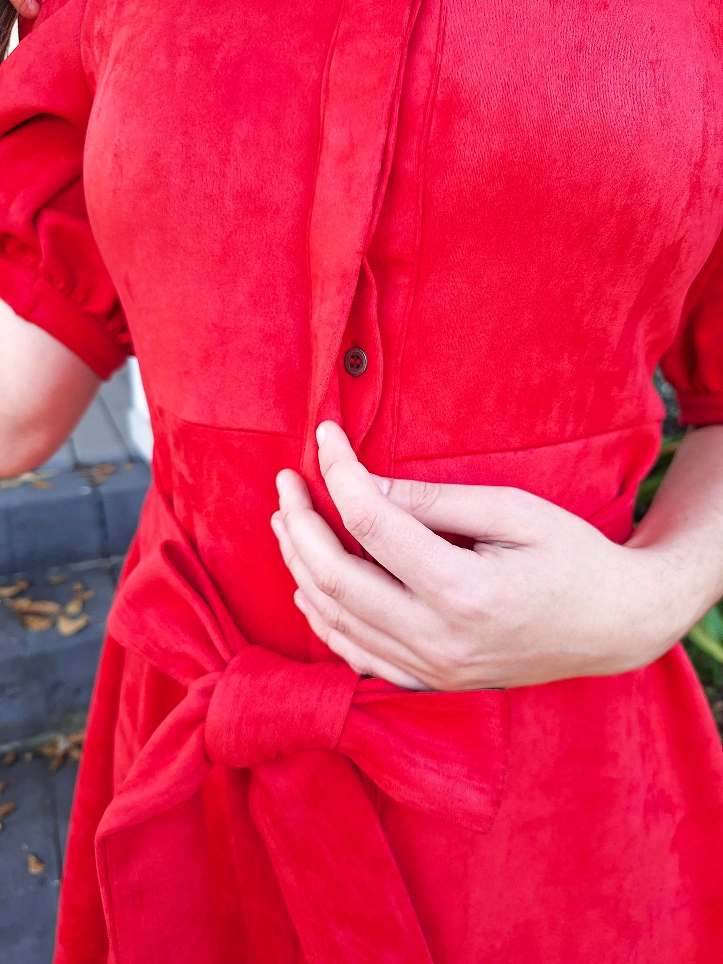 Aegean Flame Shirt Dress