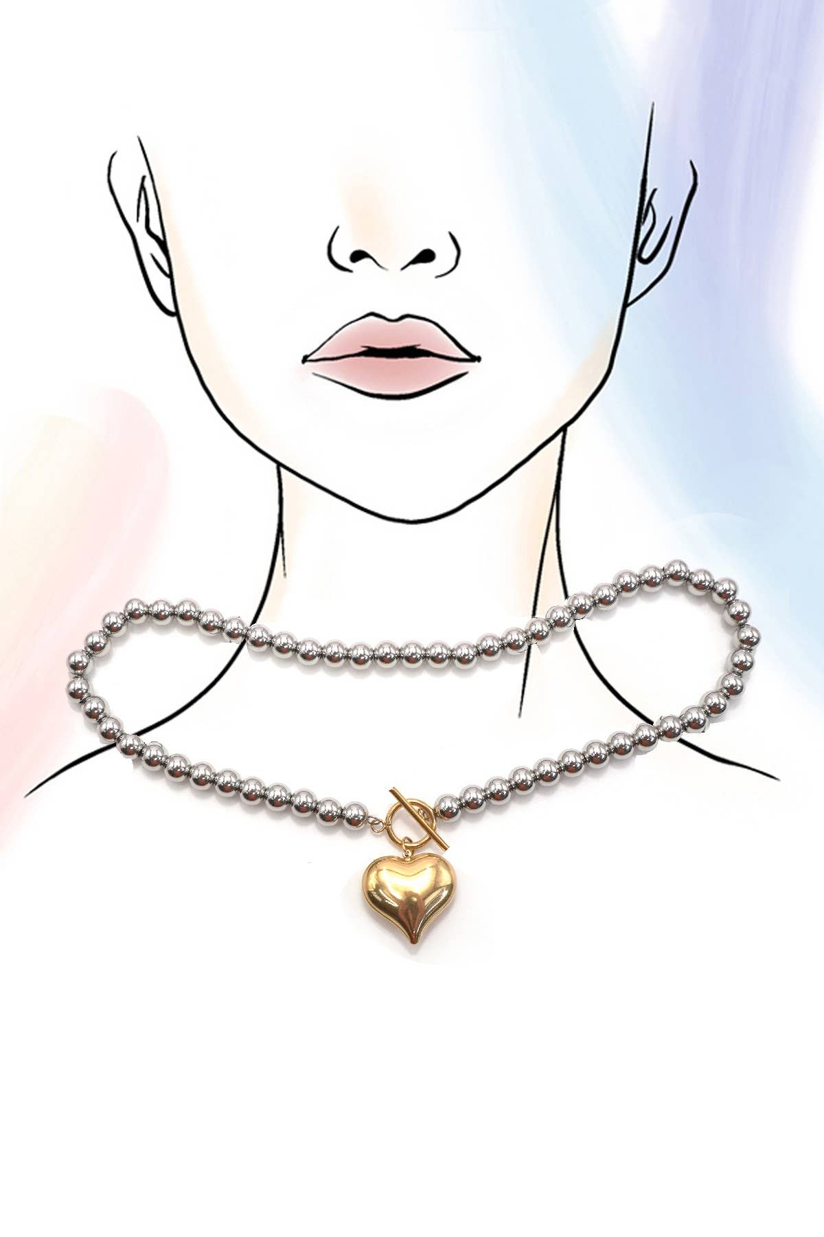 18K Stainless Steel Tarnish Free Waterproof Necklace