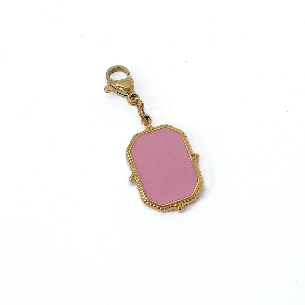 Enamel Colored Charm Bar Chanelle Charms - WATERPROOF