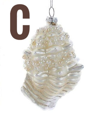 White Shell Ornament