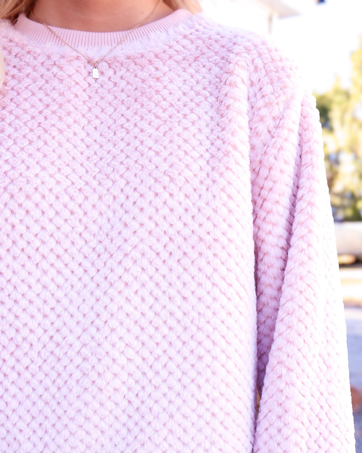 Shoulda Been Fuzzy Hem Knit Top