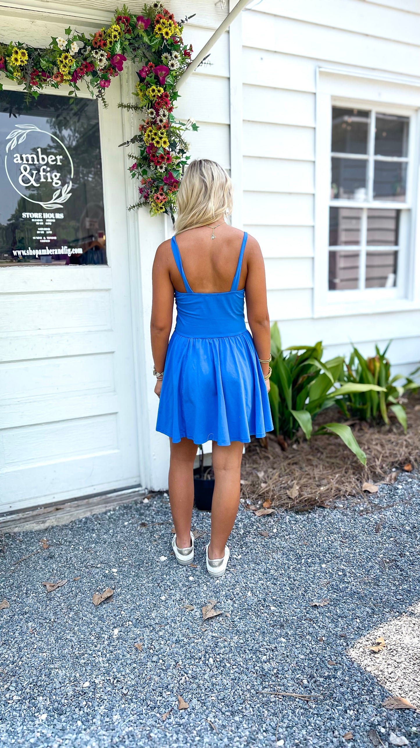 Cotton Span Jersey Corset Summer Flare Dress