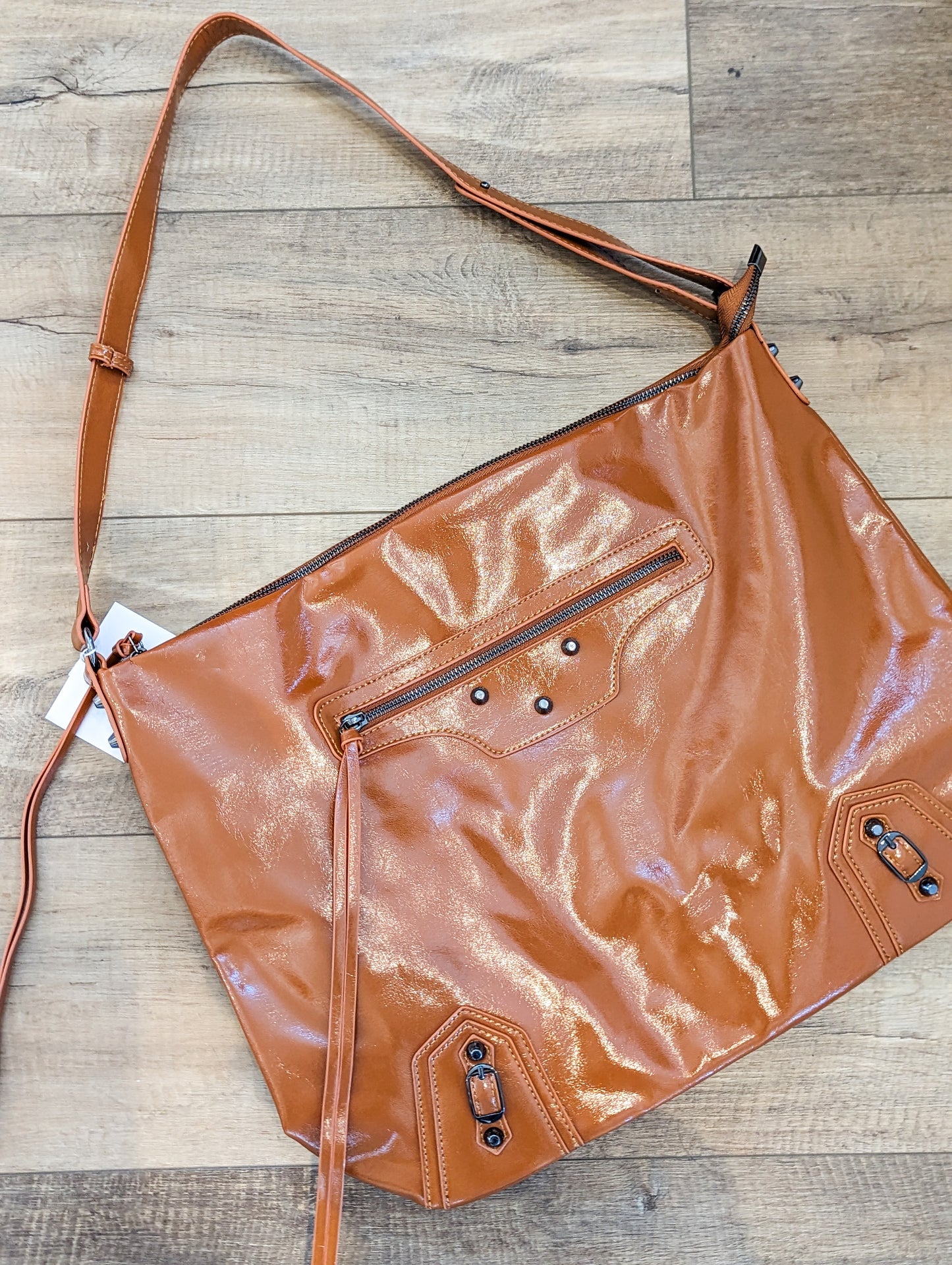 FINAL SALE* Oversized Vegan Leather Tabitha Tote with Adjustable Strap