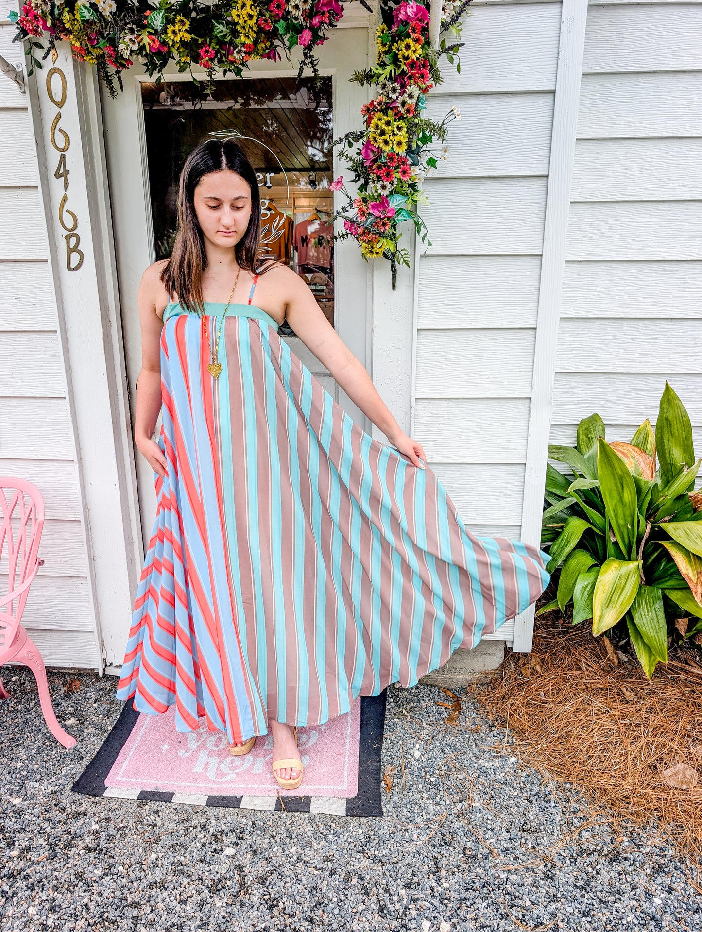 Serafina Striped Maxi