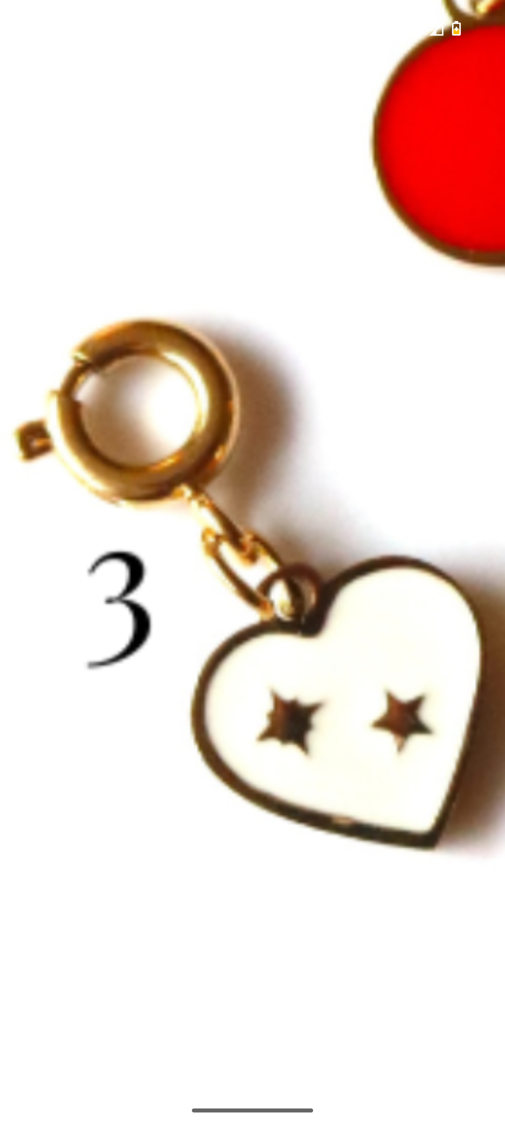 Stainless Steel Red and Black Collection Charms