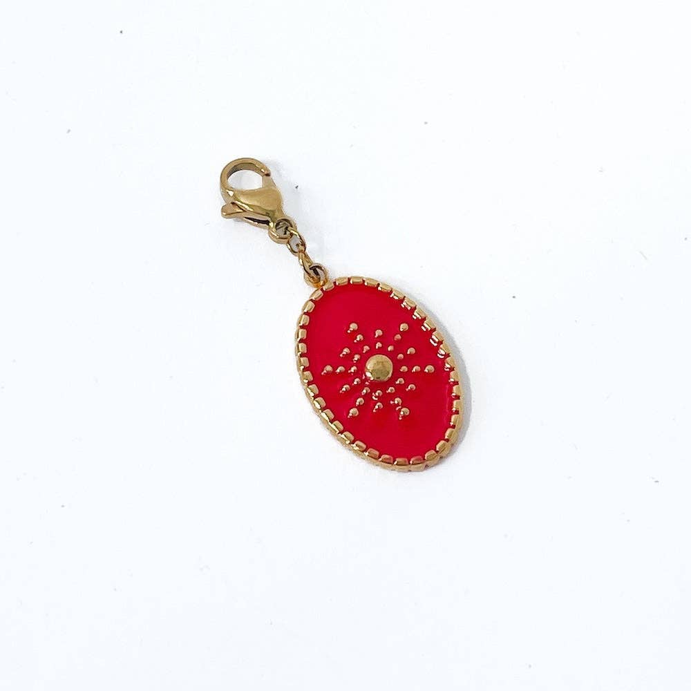 Enamel Colored Charm Bar Chanelle Charms - WATERPROOF