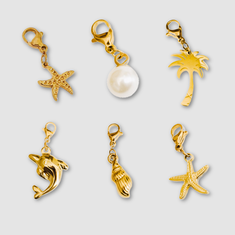 Beachy Vibes Charm Bar Charms - WATERPROOF