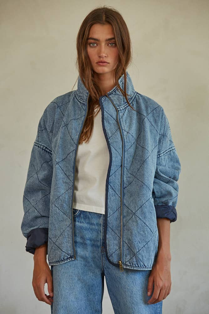 Woven Denim Cotton Medium Washed Jacket