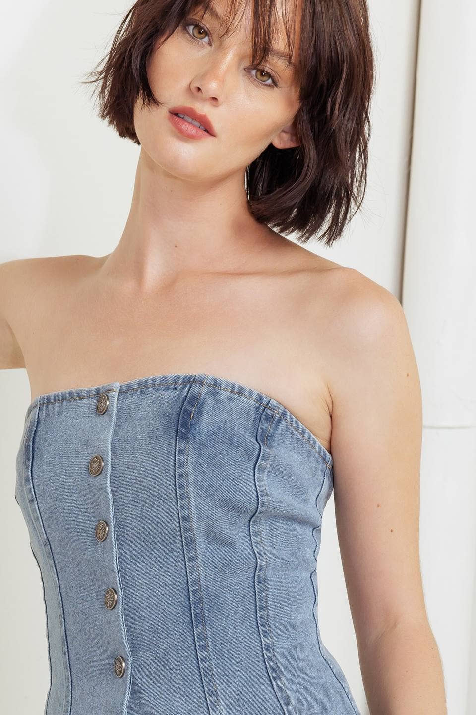 *FINAL SALE* Indigo Washed Denim Top