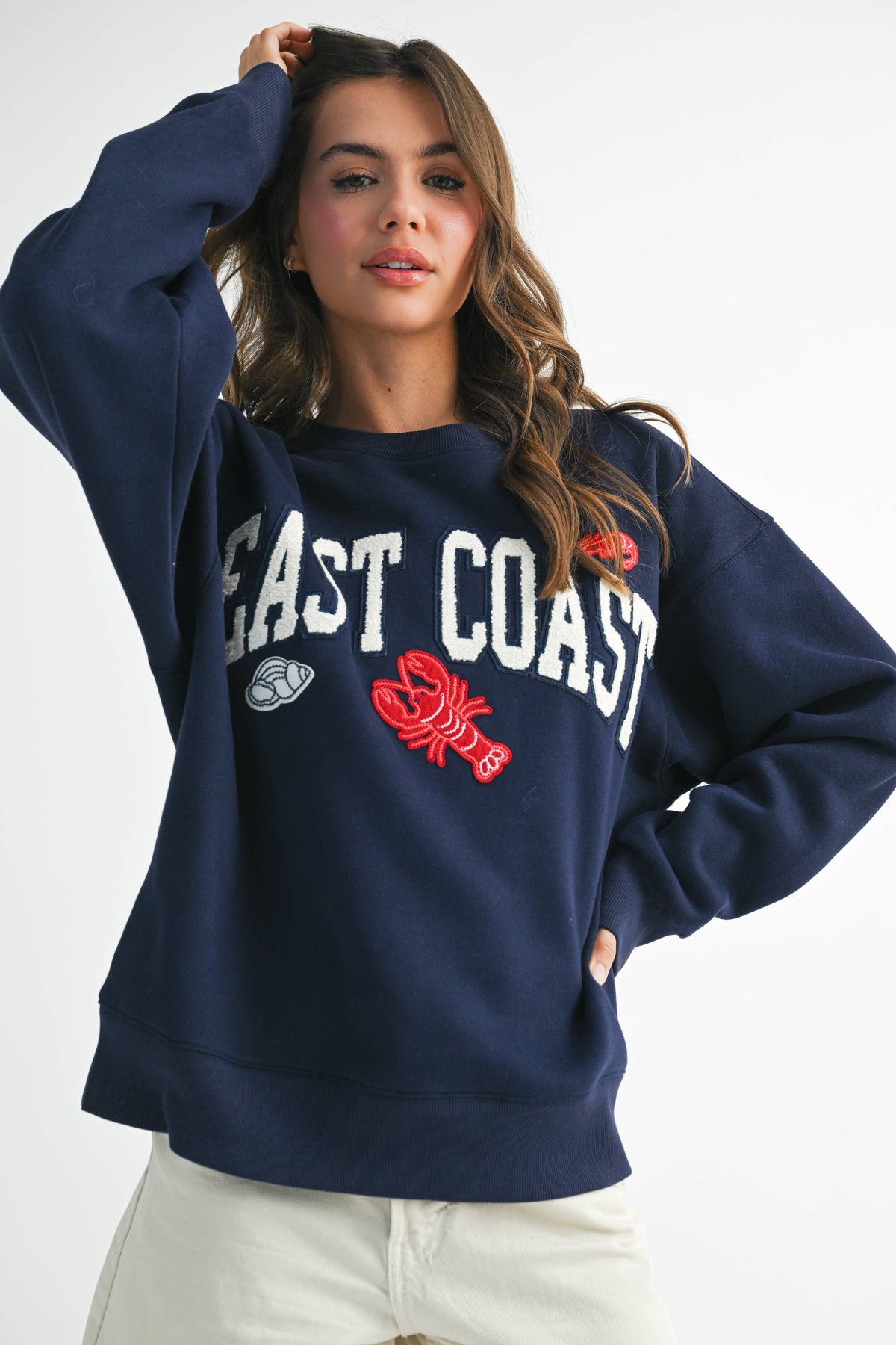 9134GK Modern Vintage Graphic Fleece Pullover