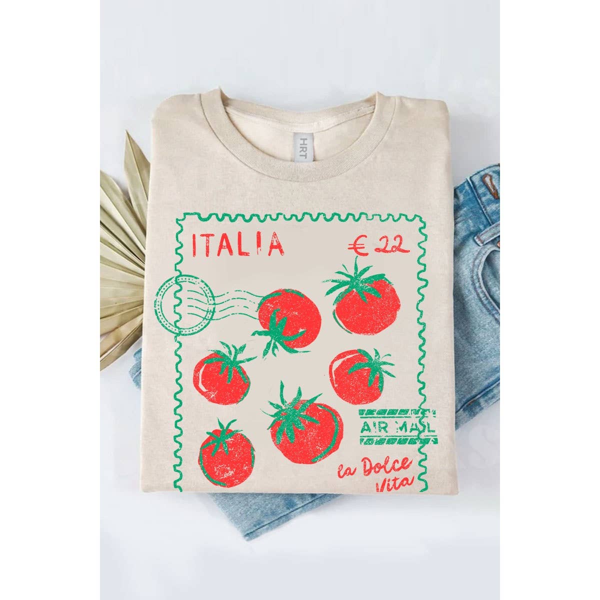 *FINAL SALE* Italia Air Mail Washed Graphic Tee
