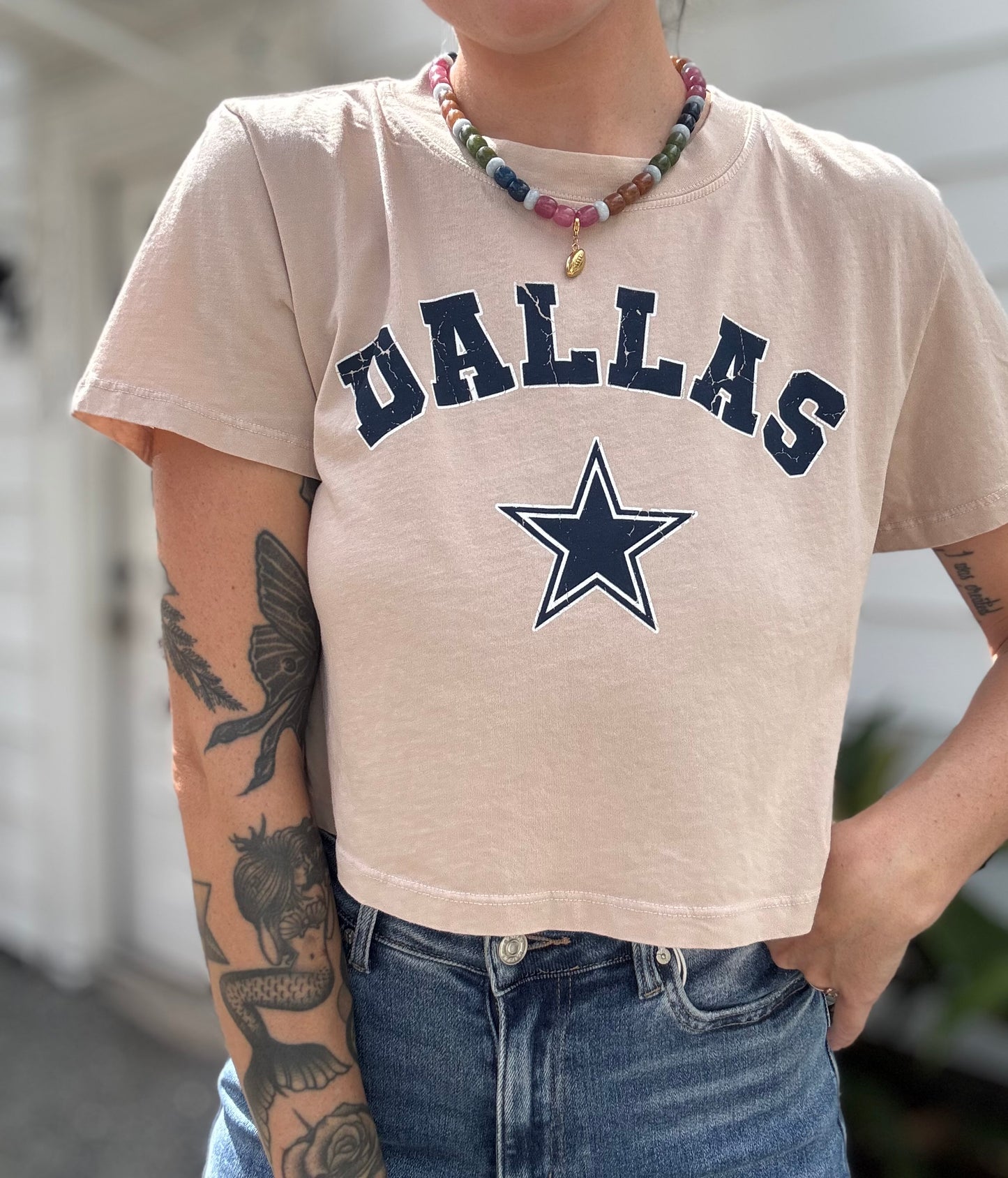 Dallas Graphic Crop Top