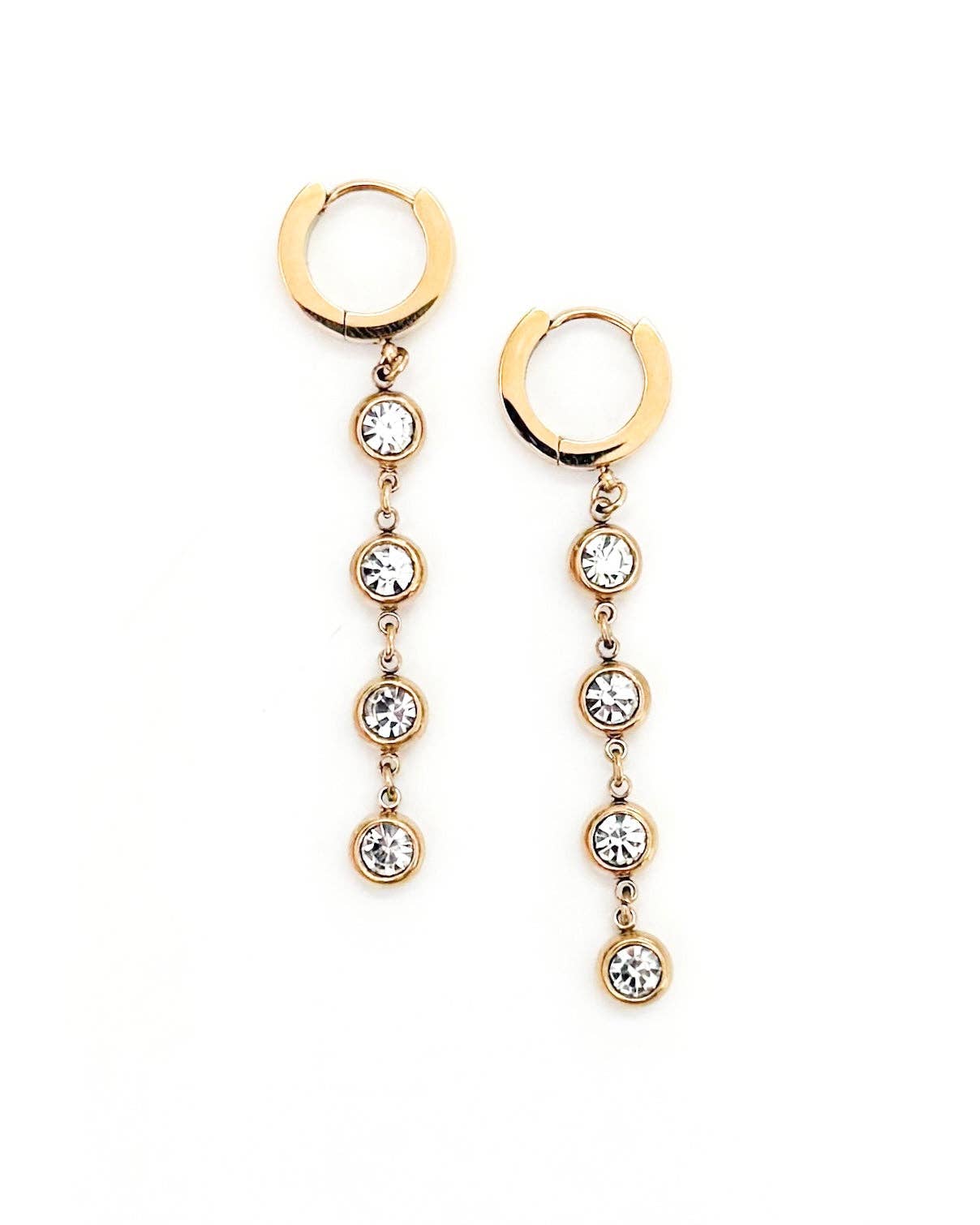 Kylee Crystal Drop Huggies