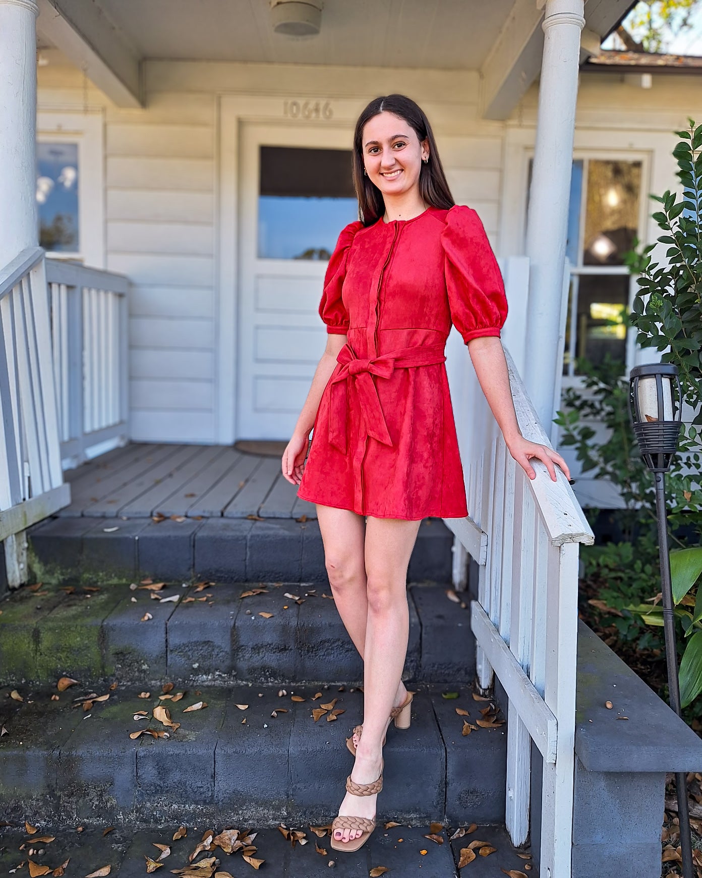Aegean Flame Shirt Dress