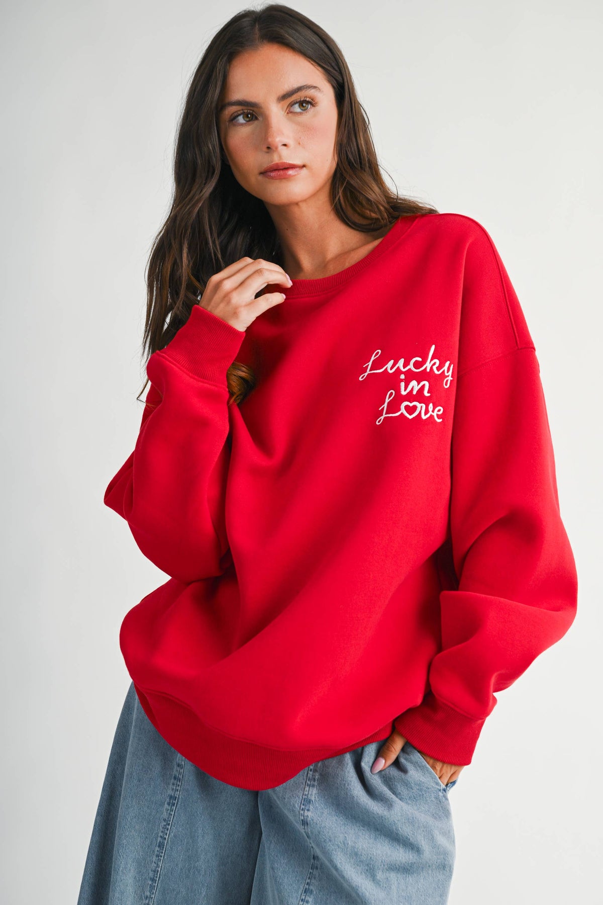 9134GK Modern Vintage Graphic Fleece Pullover