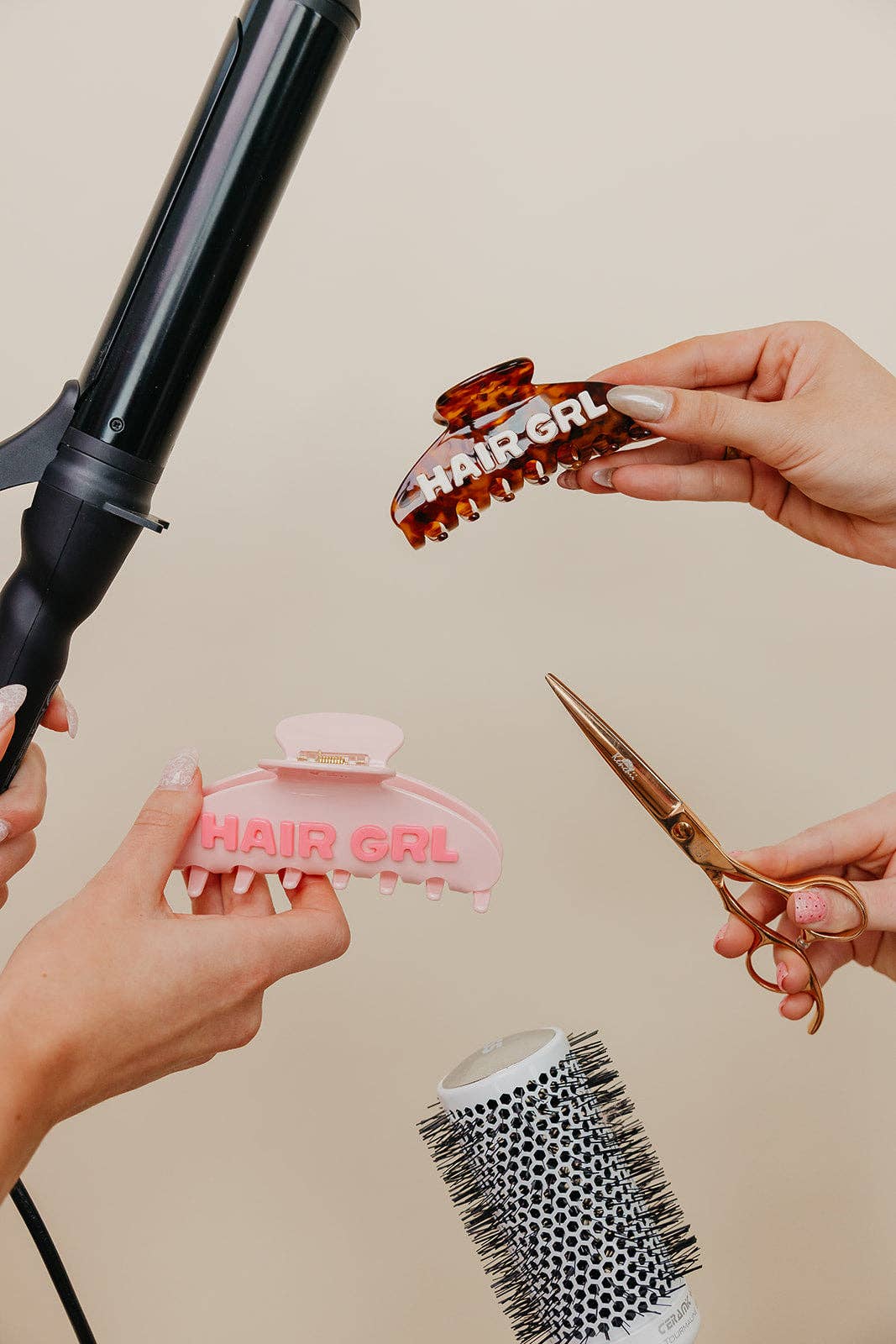 HAIR GRL ACETATE CLAW - TWO SIZES