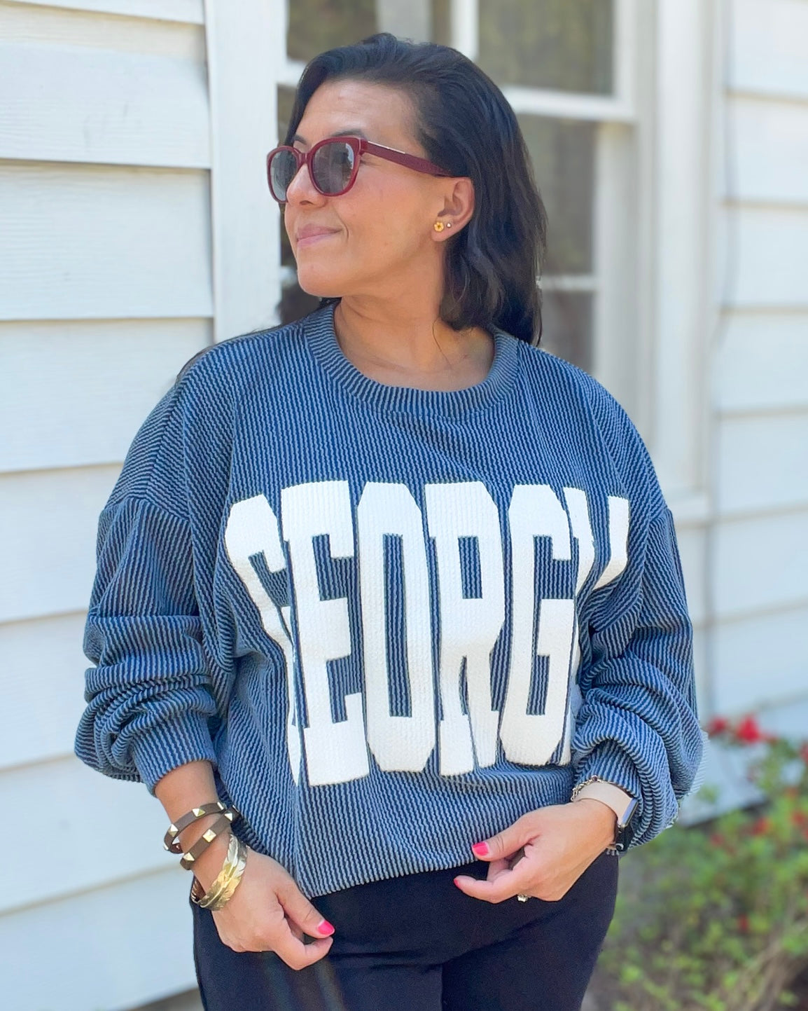 Georgia Comfy Oversize Graphic Sweatshirt, Gameday