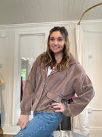 Washed Brown Cord Jacket