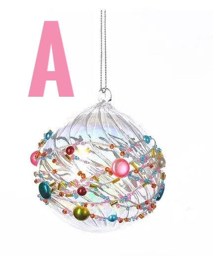 Beaded Glass Ornament