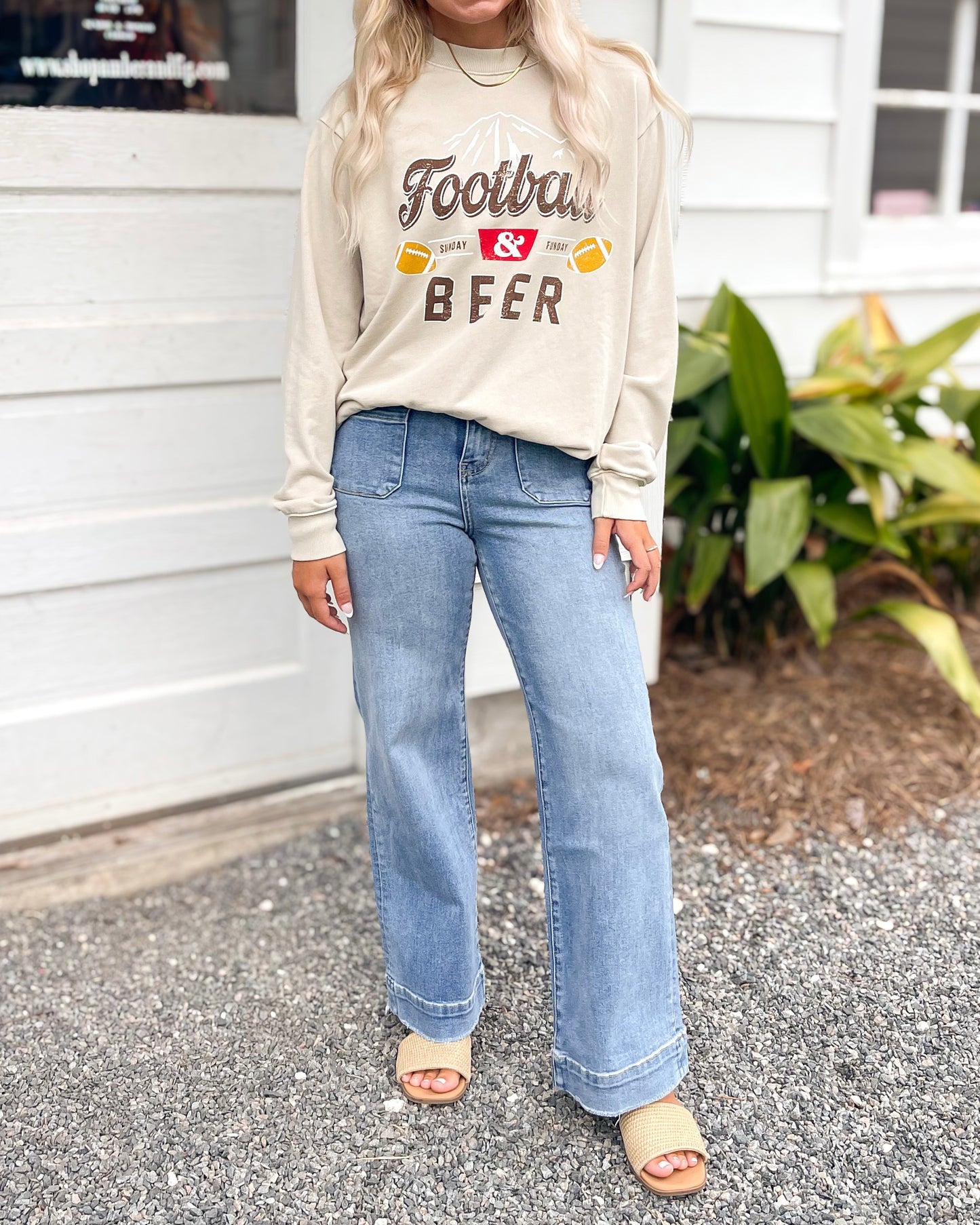 Football Beer Mineral Graphic Sweatshirt