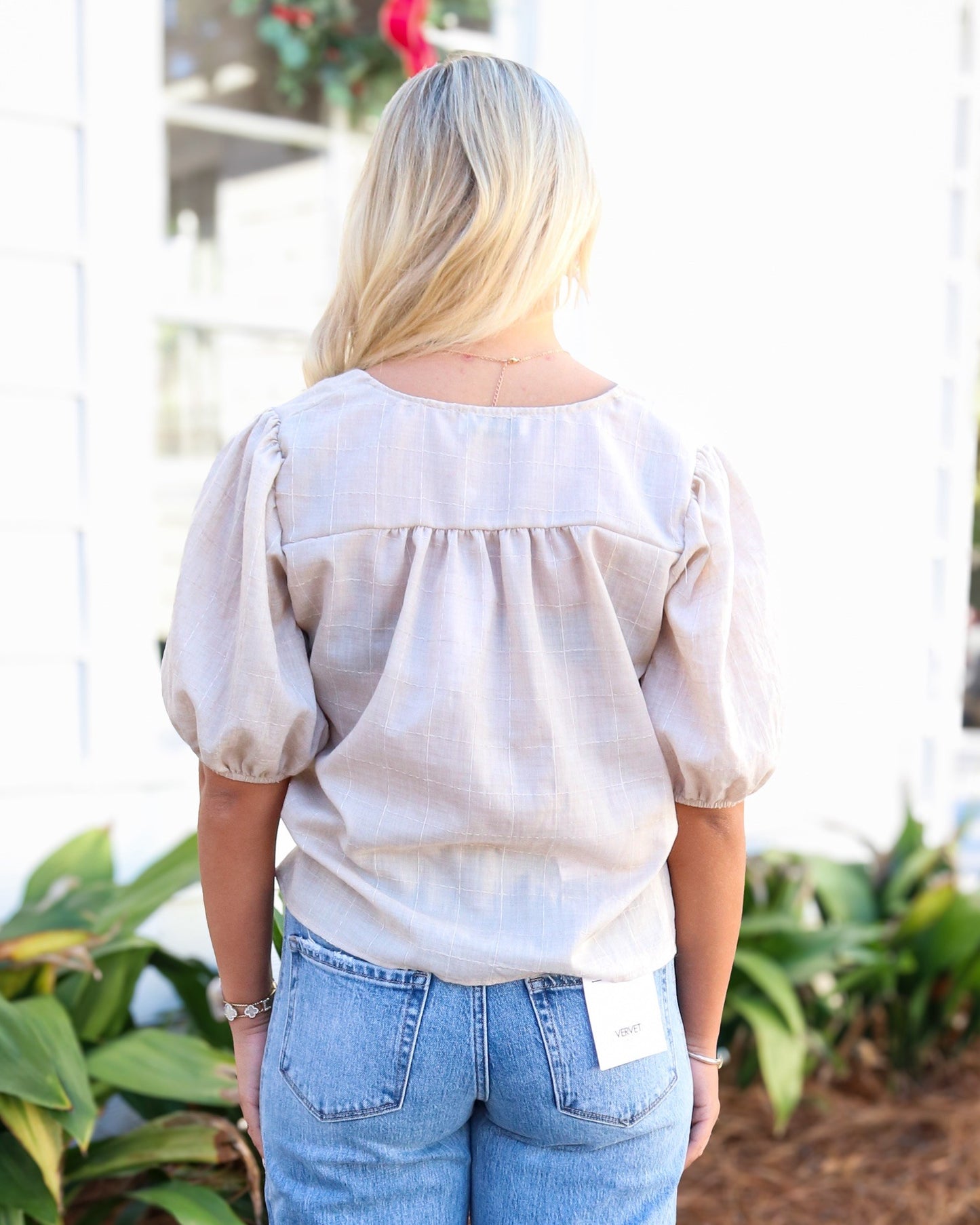 Days End Front Tie Blouse