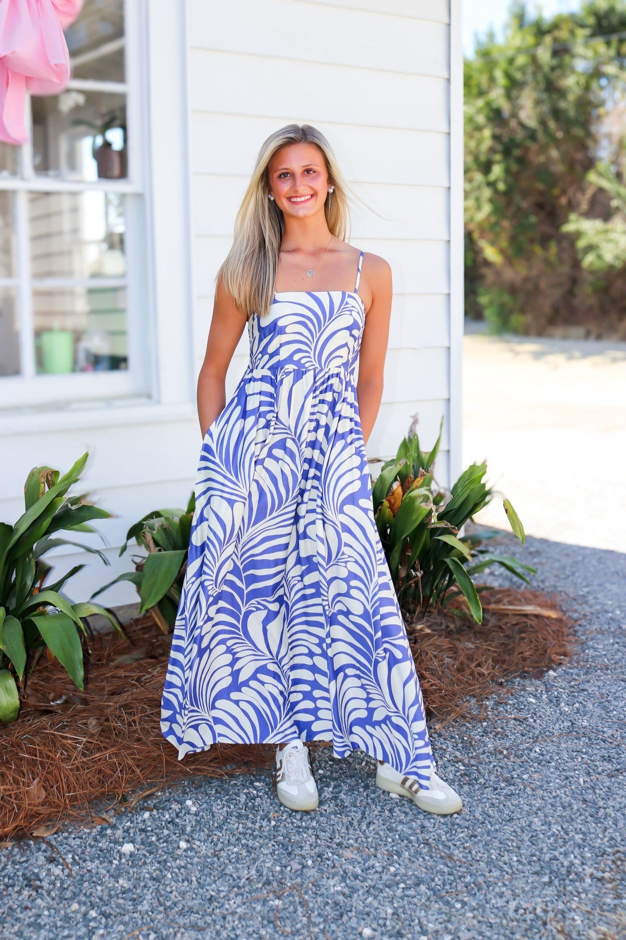 Cycladic Palm Maxi Dress