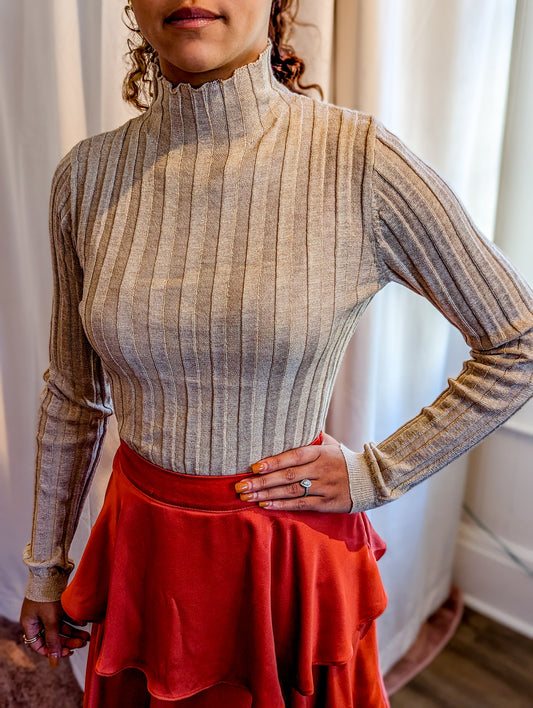 *FINAL SALE* Sand Cream Sweater Top