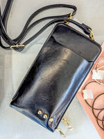 Vegan Leather Double Duty Phone Cross Body Bag
