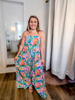 Bright and Fun Patterned Jumpsuit