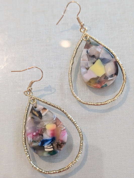 Teardrop Palette Earring