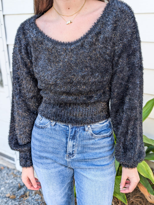 Knit Sweater Off The Shoulder Pullover Top