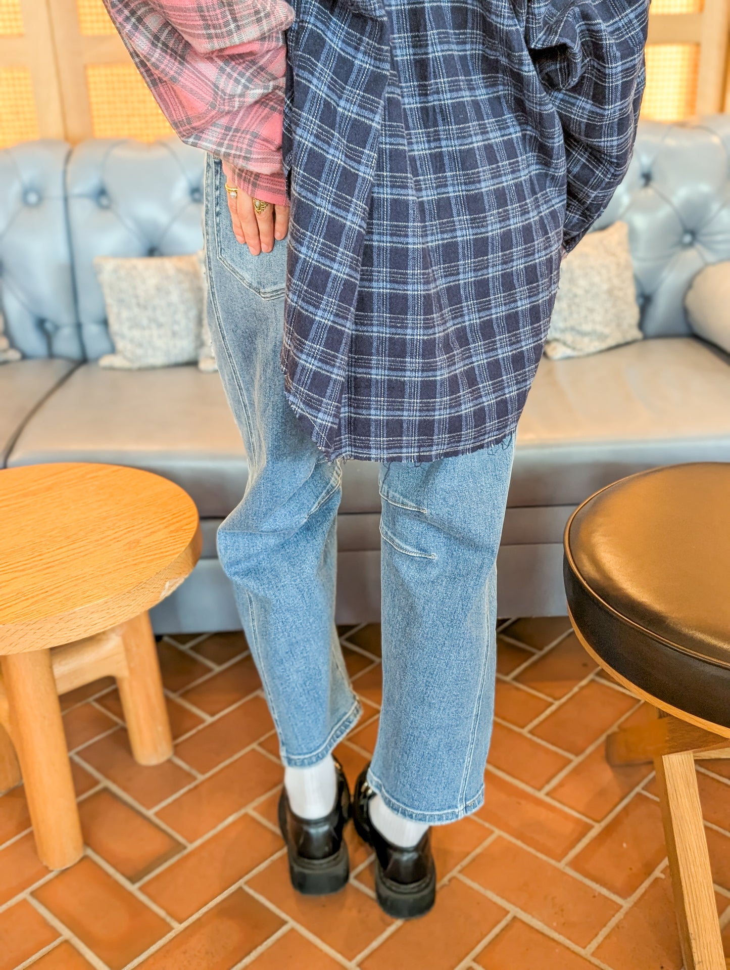 Neela Multi Color Plaid Flannel Shirt