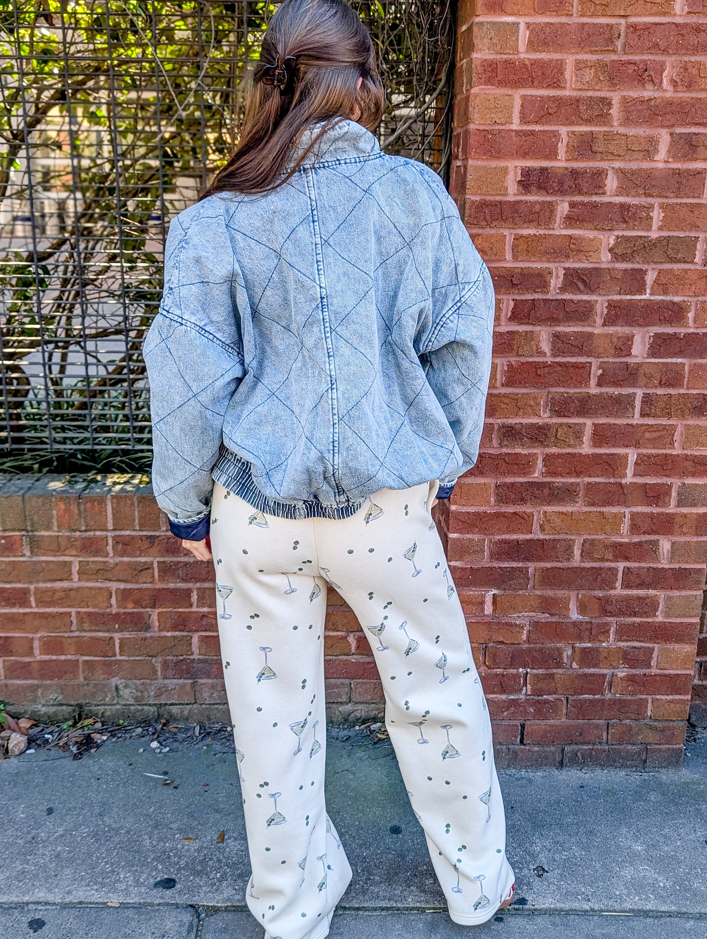 Billie Martini Sweat Pants - Playful, Lounge, Comfy