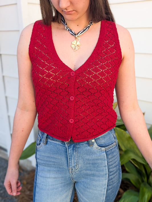 Venus Knit Cardi Vest