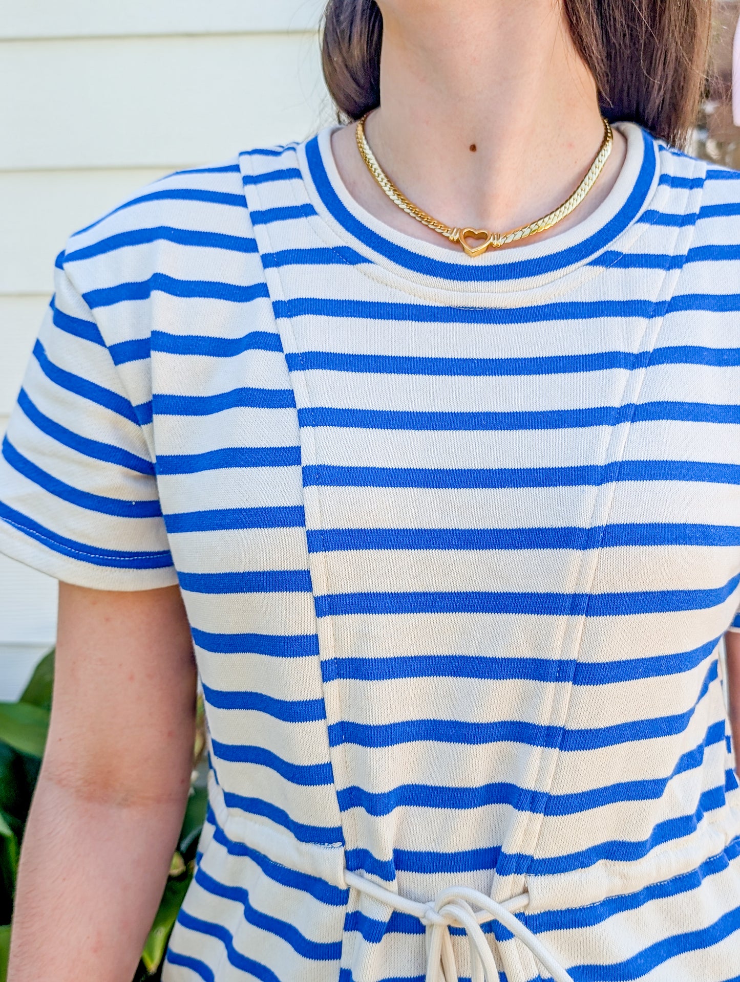 Sapphire Striped Dress