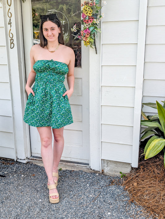 *FINAL SALE* Sun Escape Tube Mini Dress