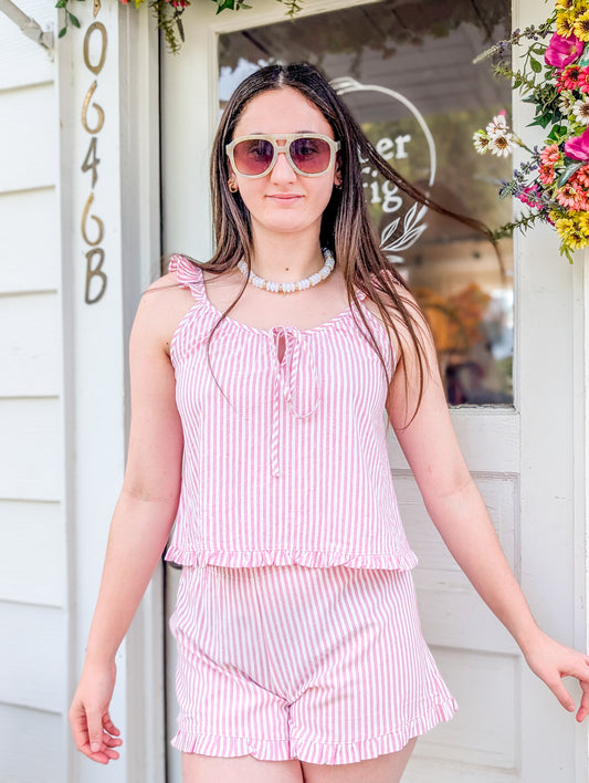 *FINAL SALE*Jet Set Ruffle Top