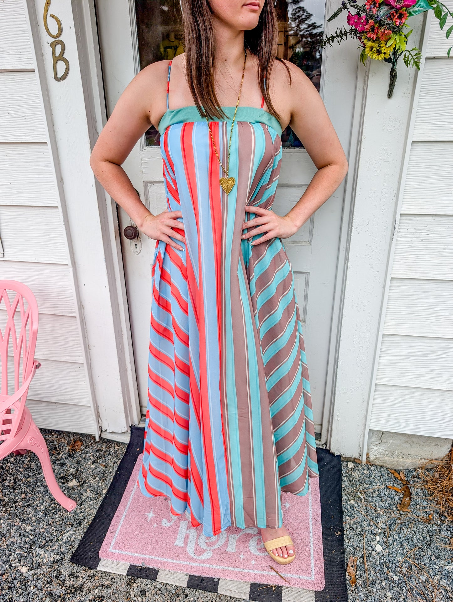 Serafina Striped Maxi