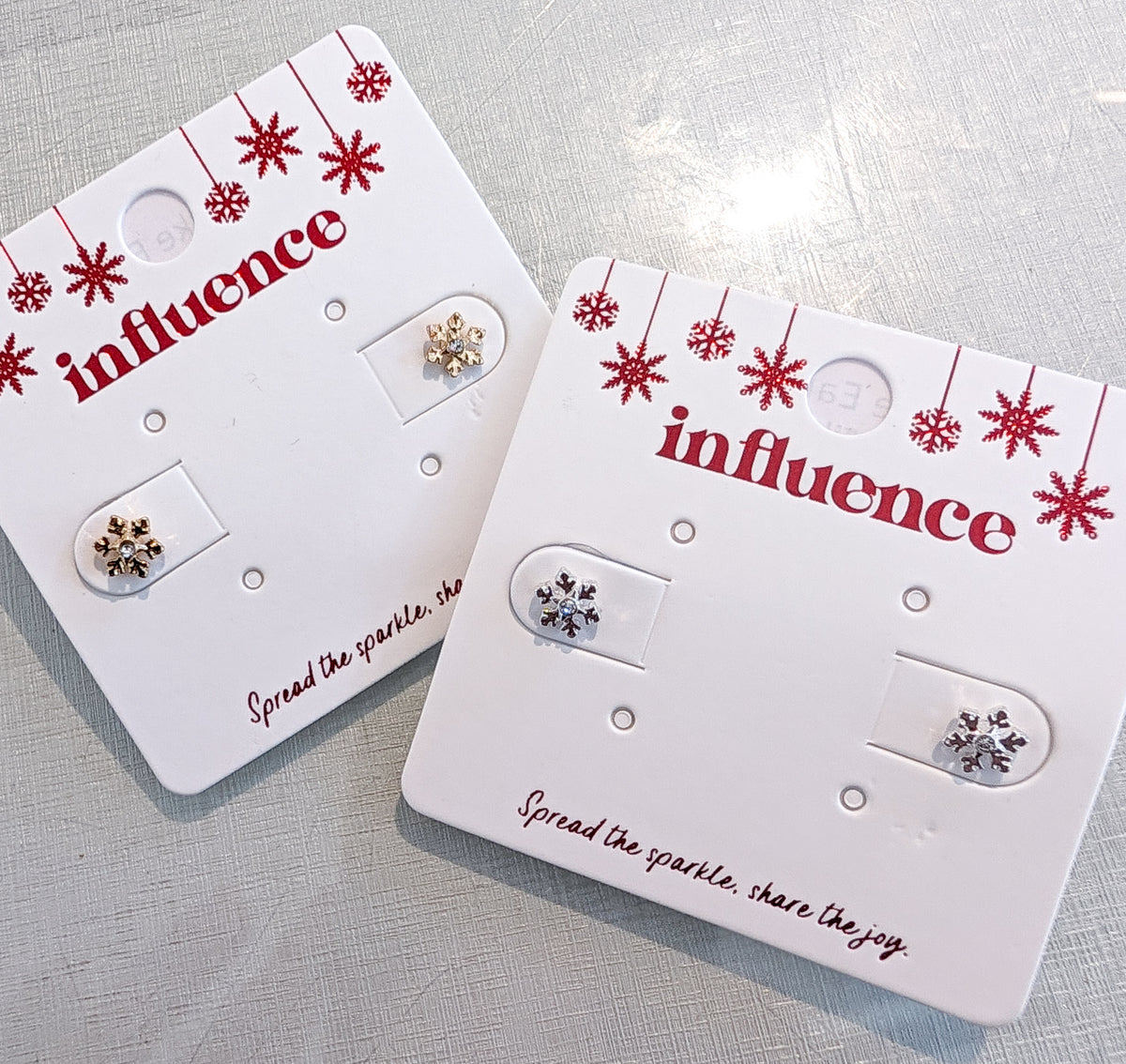 Snowflake Stud Earrings