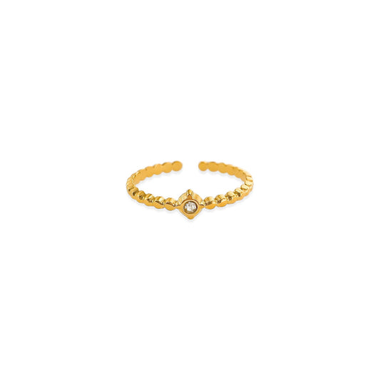 Gold Dainty Diamond Ring