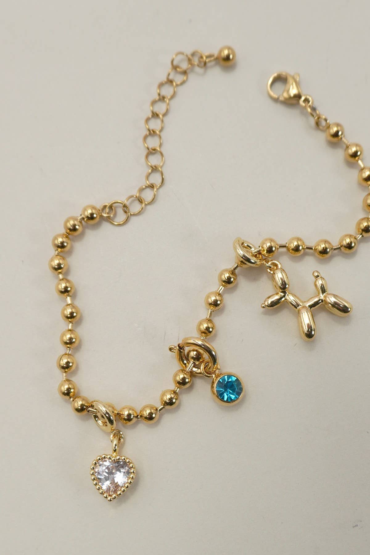 Charms 18K Brass Cubic Zirconia Birthstone Charm