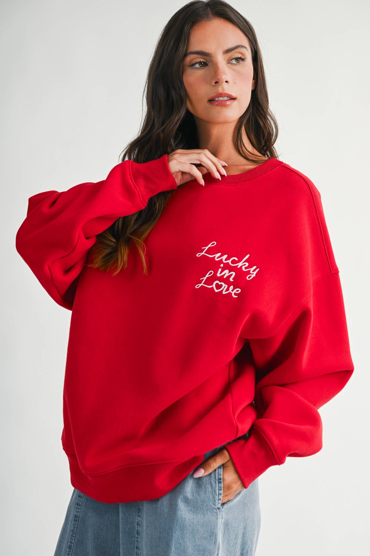 9134GK Modern Vintage Graphic Fleece Pullover