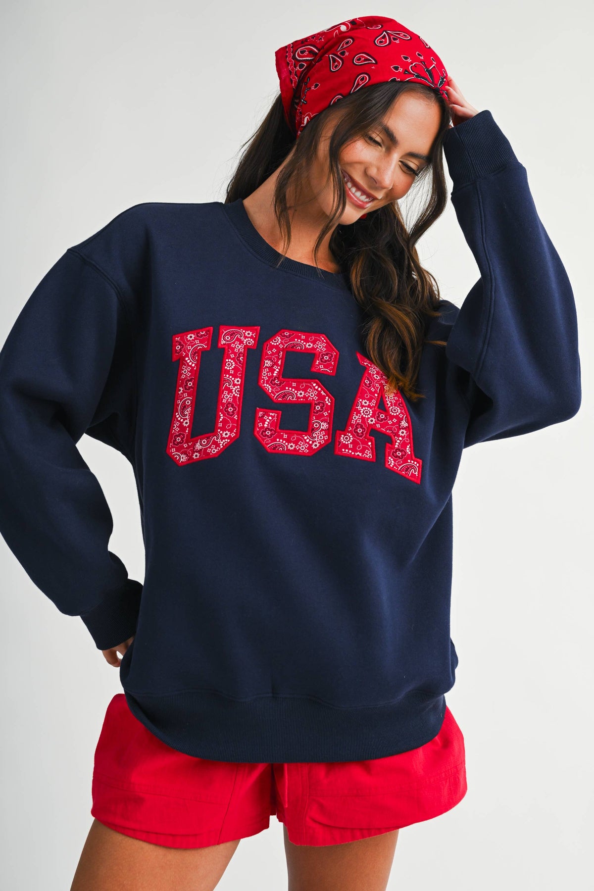 9134GK Modern Vintage Graphic Fleece Pullover