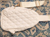 Cream Nylon Sporty Cross Body Bum Bag with Pockets
